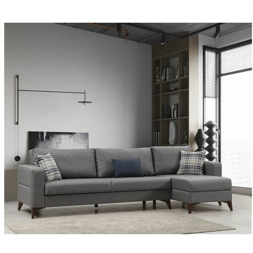 Atelier Del Sofa kristal 3+Corner - Dark Grey Dark Grey Corner Sofa-Bed Cene