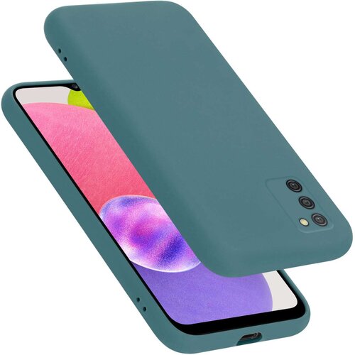 Cadorabo Ohi&scaron;je je združljivo z Samsung Galaxy A03s in tekoča zelena - Za&scaron;čitni ovitek iz prožnega silikona TPU, (20860214) Cene