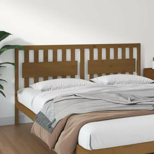  Uzglavlje za krevet boja meda 185 5x4x100 cm masivna borovina