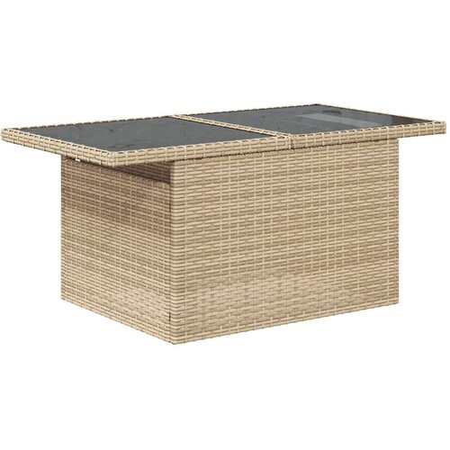 VidaXL 11-dijelni set vrtnih sofa od poliratana s jastucima bež Slike