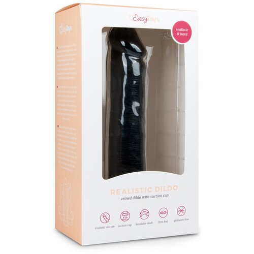 EasyToys - Dildo Collection Realistični dildo - 20,5 cm, črn Slike