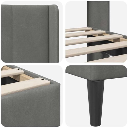  Okvir za krevet Tamno siva 100 x 200 cm Bar&amp;scaron;un - Tamno siva 100 x 200 cm Slike