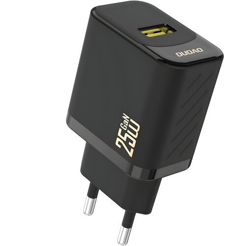 Dudao Polnilnik A27S GaN 25W USB - A QC 3.0 - Črna Slike