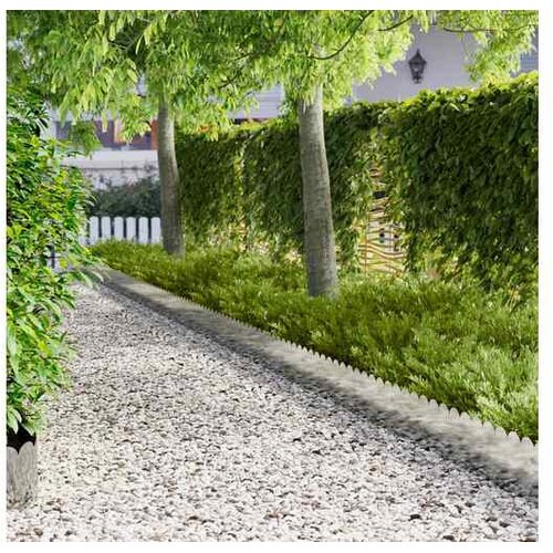 vidaXL Ograda oko Travnjaka 10 kom. 103 x 25 cm Čelik Srebrna - Pocinčani čelik 10 25 cm Cijene