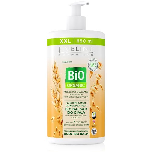Eveline bio organic body balm - oat milk 650ml Slike