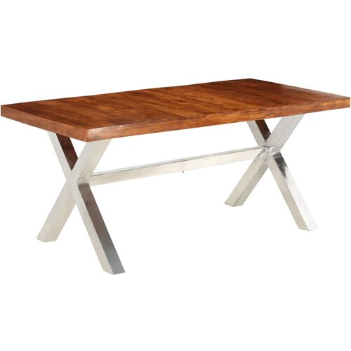 VidaXL Jedilna miza trden akacijev les s palisandrom 180x90x76 cm Slike