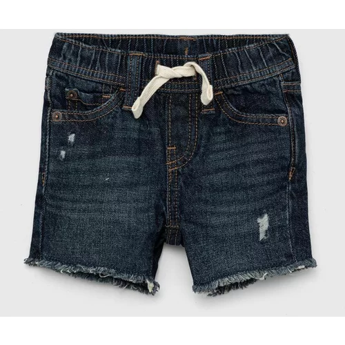 GAP Dječje traper kratke hlače boja: tamno plava, glatki materijal, podesivi struk
