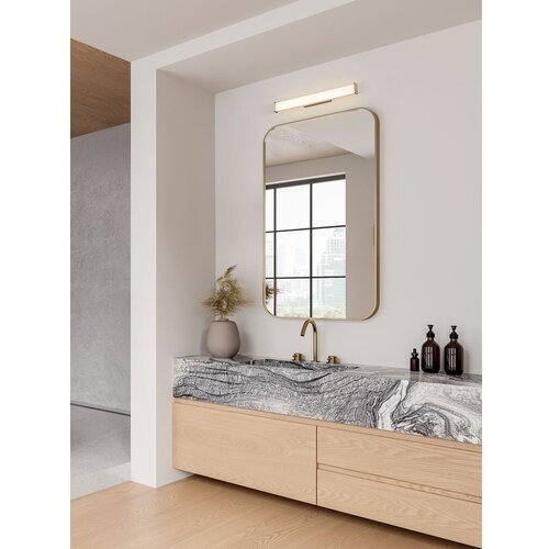 Nova Luce Metalna LED zidna lampa mat zlatna Misty &amp;ndash; Slike
