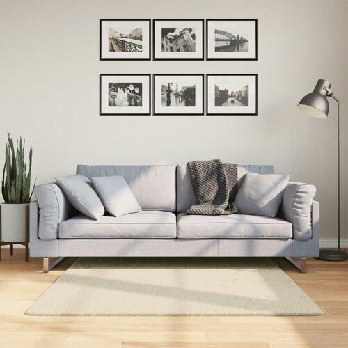 vidaXL Tepih HUARTE kratkih vlakana mekani i perivi krem 120x120 cm Cijene