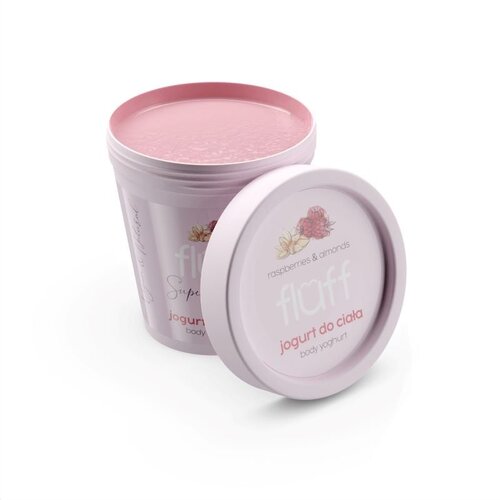 Fluff Raspberries & Almonds jogurt za telo Rice Protein & Coconut Oil 180 ml Cene