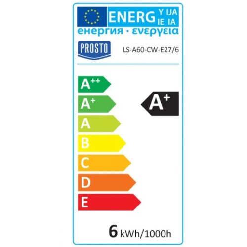  x-LED sijalica 6W 5000K klasik hladno bela LS-A60-CW-E27/6 Cene