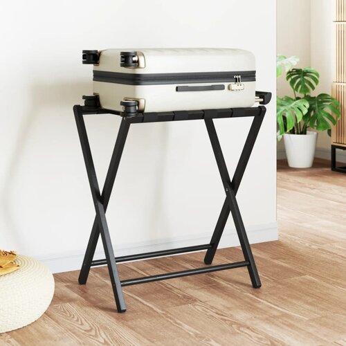 vidaXL Stalak za prtljagu crni 68 5 x 38 x 58 cm od bambusa Cijene