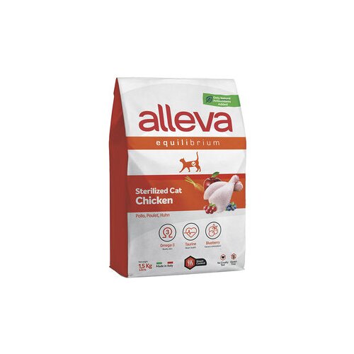 Diusapet alleva hrana za sterilisane mačke equilibrium adult - piletina 10kg Slike