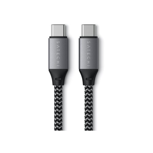 Satechi USB-C to USB-C Short Cable - 25cm - Space Grey (ST-TCC10M) Slike