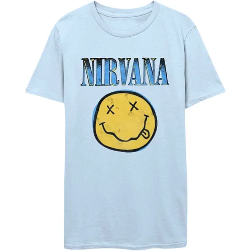 Nirvana Košulja Xerox Smiley Blue Unisex Light Blue S