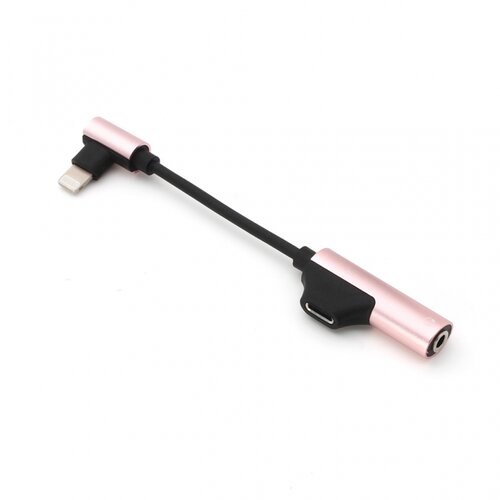 Teracell adapter za slusalice i punjenje IP-16 iphone lightning roze Slike