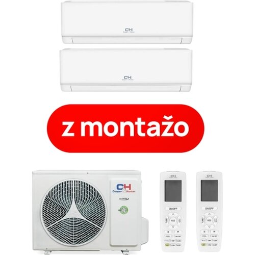 Cooper&Hunter klimatska naprava z montažo Vital Plus U21RK3-NG / 2x S12FTXF6, 6.1 kW Cene