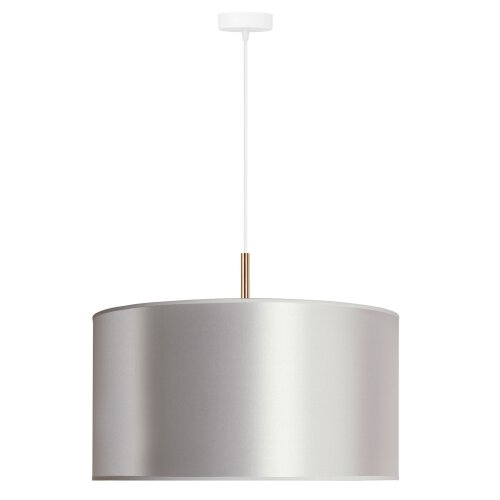  Duolla - Visilica na sajli CANNES 1xE27/15W/230V &amp;Oslash; 45 cm srebrna/bakrena Slike