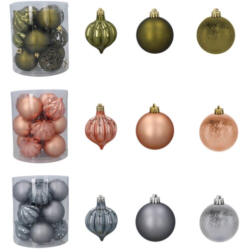Molarem Home Set od 12 kuglica za božićno drvce &ndash; 6 cm, siva Cijene