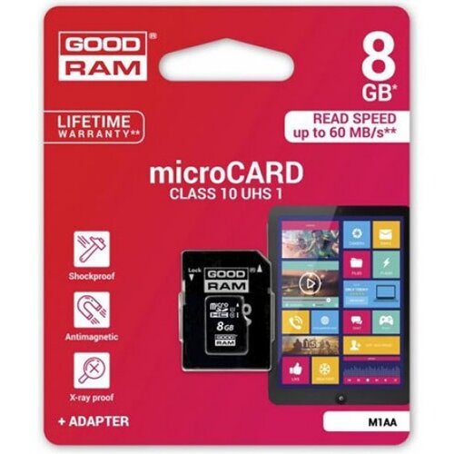 Goodram SPOMINSKA KARTICA 8GB micro SD 2v1 Class 4 Cene