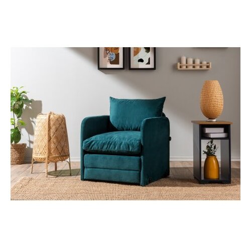 Atelier Del Sofa Fotelja na rasklapanje Saga Single, 68x70x66 cm, Petrolej Cijene