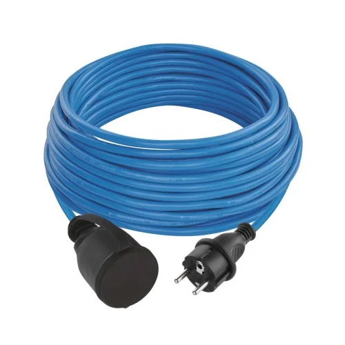  Weatherproof podaljševalni kabel 20 m / 1 vtičnica / modra / PVC / 230 V / 1,5 mm2