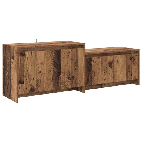  TV komoda 147 x 35 x 50 cm Staro drvo Prerađeno drvo - Staro drvo Slike
