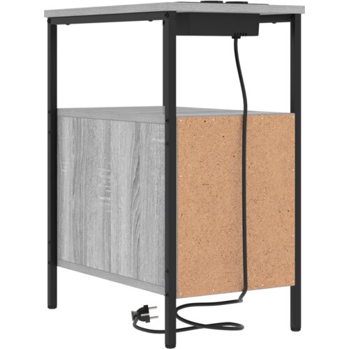 VidaXL Noćni ormar Sivi hrast sonoma 30 x 48 x 61 cm Konstruirano drvo Slike