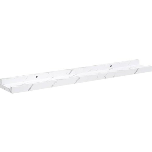  Polica na zidu s policom 4 pcs Bijeli mramor 60 x 9 x 3 cm Slike