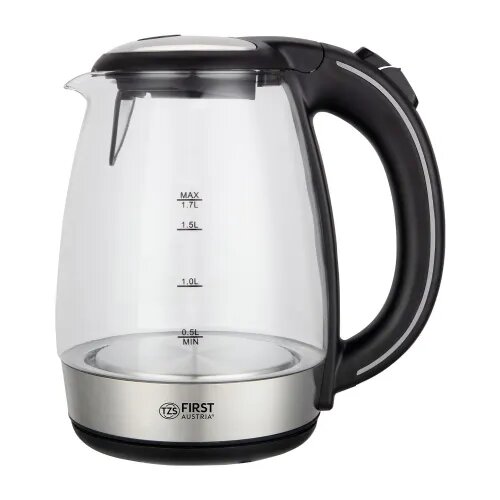 First Grelnik vode 1,7L, 2200W, steklo, črn ročaj Slike