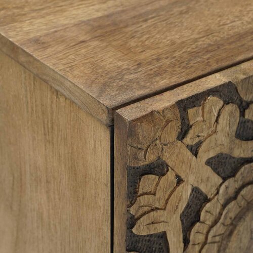  ormar s ladicama Smeđa 105 x 33,5 x 46 cm Čvrsto drvo manga Slike
