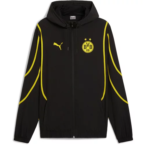 Puma Športna jakna 'Borussia Dortmund Prematch' rumena / črna