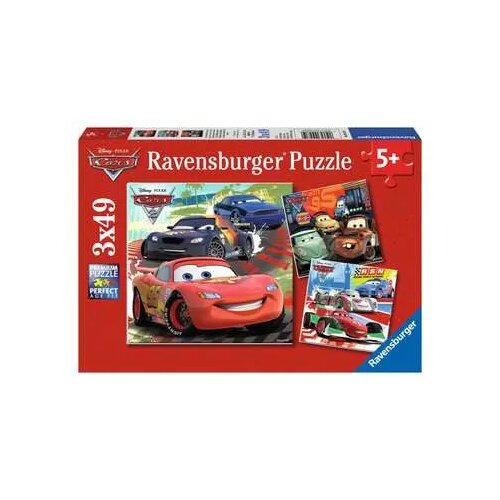 Ravensburger Puzzle - Cars 2 - Worldwide racing fun, 3 x 49 kosov Cene
