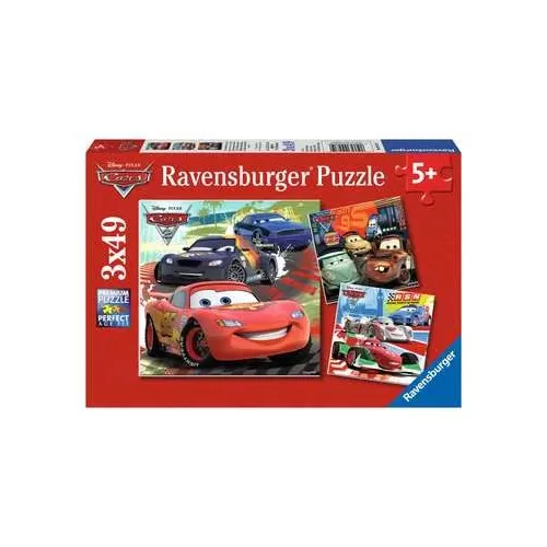 Ravensburger Puzzle - Cars 2 - Worldwide racing fun, 3 x 49 kosov