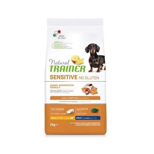 Natural trainer trainer natural sensitive hrana za odrasle pse malih rasa, bez glutena zecetina 2Kg Cene