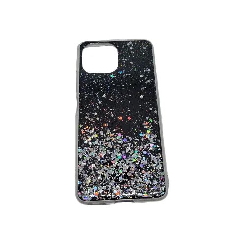 Onasi silikonski ovitek z bleščicami sparkle za samsung galaxy S21 fe G990 - črn Cene
