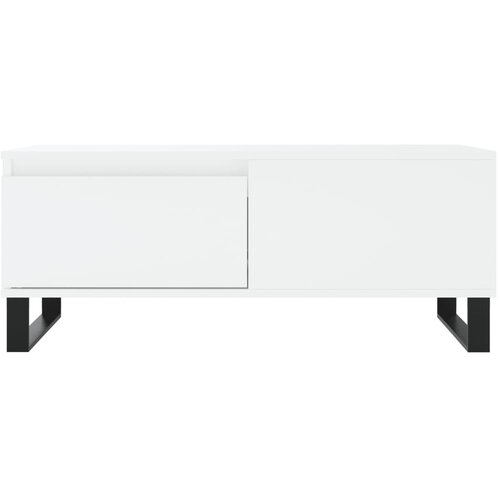  Stolić za kavu bijeli 90 x 50 x 36,5 cm od konstruiranog drva Slike