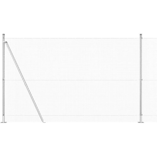 vidaXL zavarena žičana ograda s 13 flanširanim stubovima 1,5 x 50 m galvanizirani čelik Cene
