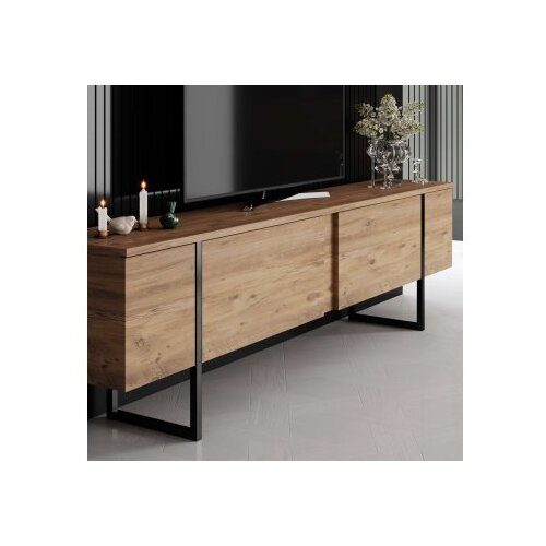 Hanah home tv polica luxe atlantic pine black Slike