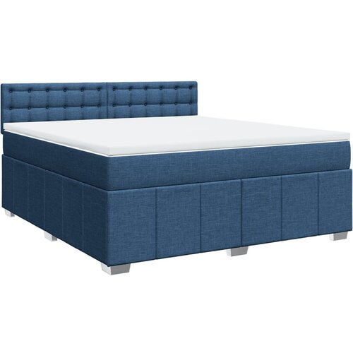 Maison Chic Box spring postelja - Vzmetna postelja z vzmetnico modra 180x200 cm blago SL11402, (21883235) Cene