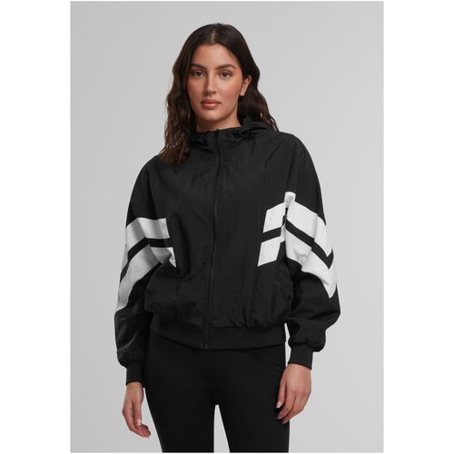 Urban Classics Women&amp;#039;s Crinkle Batwing Jacket blk/wht Slike