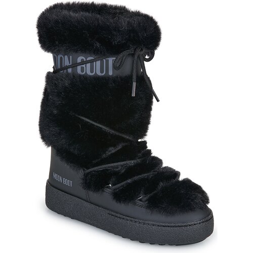Moon Boot &amp;Scaron;kornji za sneg MB LTRACK FAUX FUR HIGH WP Črna Slike