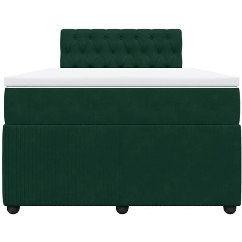  Krevet box spring s madracem tamnozeleni 120x190 cm bar&amp;scaron;unasti Slike