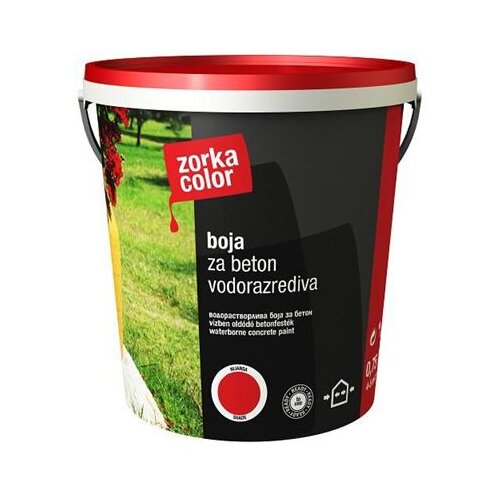 Zorka Color crvena boja za beton vodena Slike