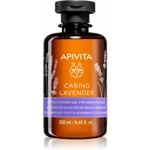 Apivita Caring Lavender nežni gel za prhanje za občutljivo kožo 250 ml