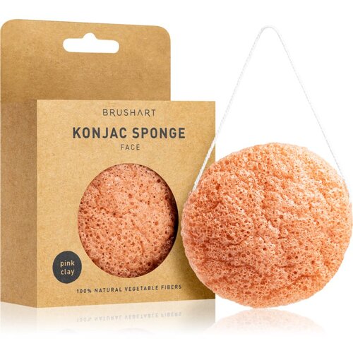 BrushArt Home Salon Konjac sponge nežna eksfoliacijska gobica za obraz Pink Clay 4 g Cene