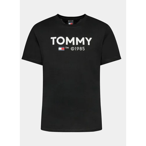 Tommy Jeans Majica Essential DM0DM18264 Črna Slim Fit