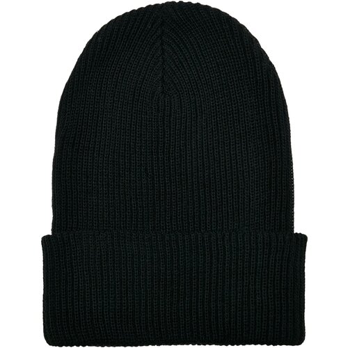 Flexfit Ribbed knit cap made of recycled yarn black Slike