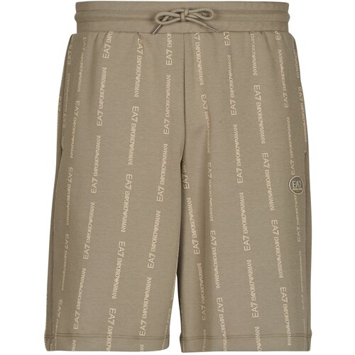 Ea7 Emporio Armani TRAIN GRAPHIC BERMUDA MONOGRAM PRINTED Bež Cijene