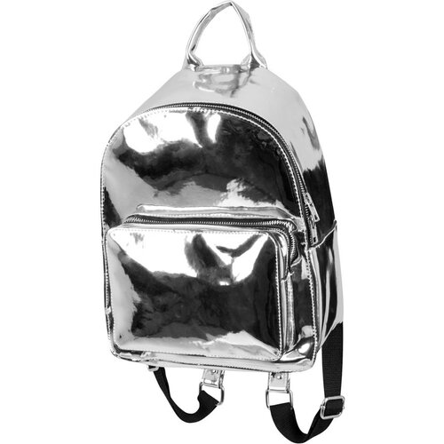 Urban Classics Midi Metallic Backpack silver Cene